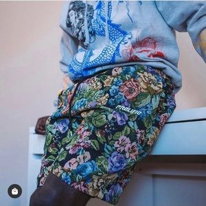 Woven Floral Shorts
